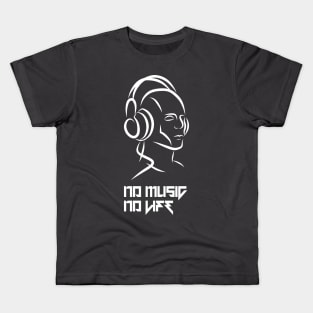 No Music No Life Kids T-Shirt